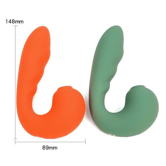 Вибратор с клиторальным стимулятором Sweet Em, оранжевый sexstyle | Зображення 4