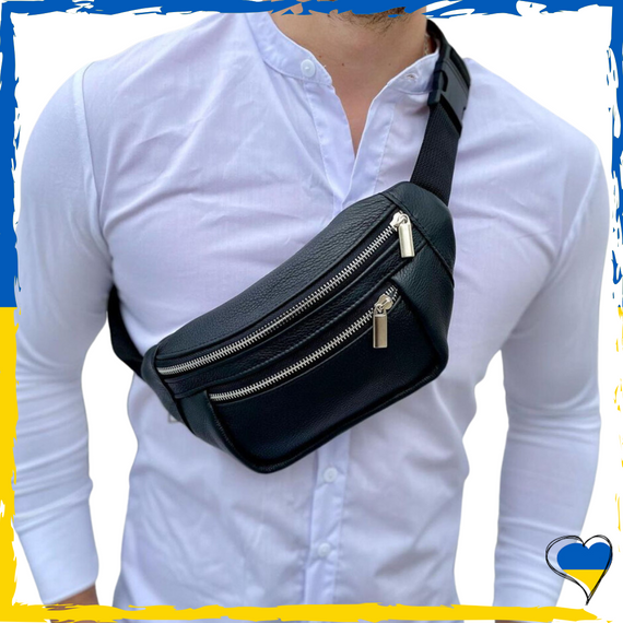 Бананка з натуральної шкіри. Бананка чоловіча. Бананка жіноча. Сумка на пояс шкіряна