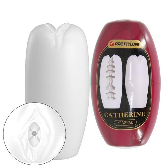 Мастурбатор вагина яйцо PRETTY LOVE CATHERINE Caspar белый, 7.4 х 3.5 см sexstyle