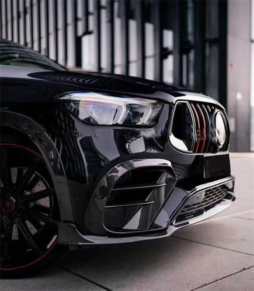 Карбоновые Накладки на Передний Бампер (GLE63 AMG) для Mercedes GLE coupe C292 2015-2019 гг | Зображення 2