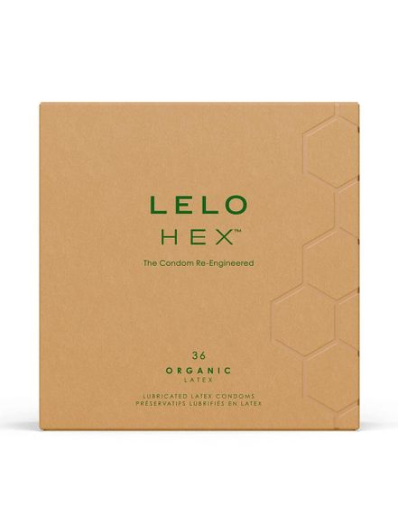 Презервативы LELO HEX Condoms Organic 36 Pack, тонкие и суперпрочные sexstyle