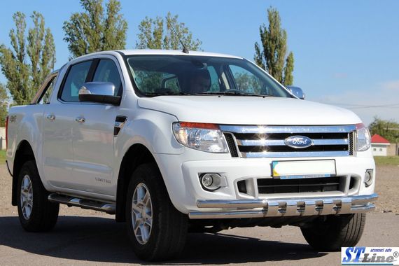 Передняя защита ST016 (нерж.) для Ford Ranger 2011-2024 гг | Зображення 3