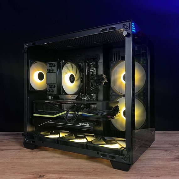 Збірка на замовлення:  ігровий ПК AeroCool Dryft Mini Tower / AMD Ryzen 5 7500F (6 (12) ядер по 3.7 - 5.0 GHz) / 32 GB DDR5/1000 GB SSD M.2/AMD Radeon RX 7800 XT, 16 GB GDDR6, 256-bit/800W | Зображення 2