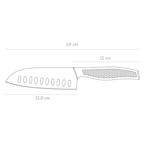 Ніж санток VINZER Legend line VZ-50270 12.8 см сріблястий | Зображення 1