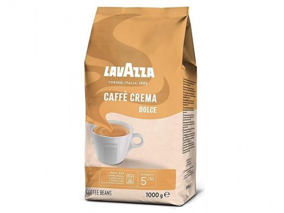 Кофе в зернах Lavazza Caffè Crema Dolce, 1 кг (80% арабика / рабуста 20%)