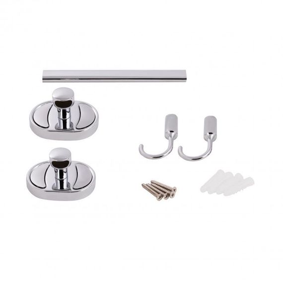 Тримач для рушника Lidz Oreo 0802 2 гачки LDORE0802CRM22173 Chrome | Зображення 3