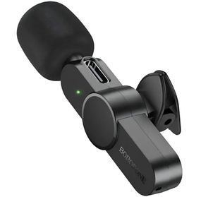 Беспроводной петличный микрофон Borofone BFK12 Type-C - Black