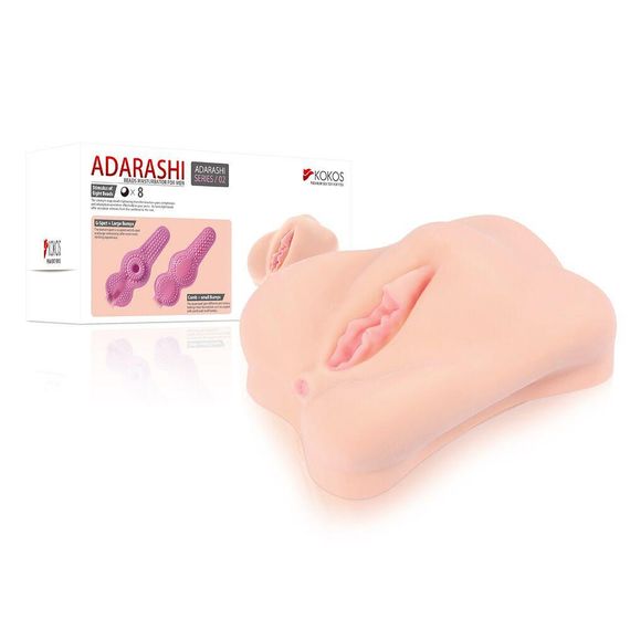 Мастурбатор-вагіна двошаровий Kokos Adarashi -2 Double Layer, Телесный | Зображення 4