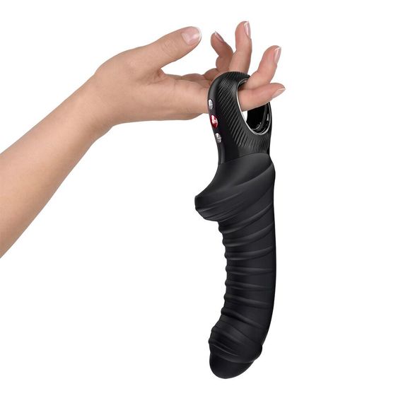 Вібратор для точки G Fun Factory TIGER Black, ребристий, підходить для анальної стимуляції | Зображення 2