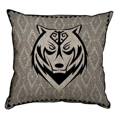 Подушка з мішковини Wolf 45x45 см (45PHB_FOL043_SE)