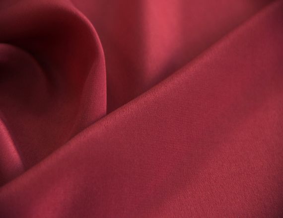 Натуральний італійський шовк креповый з еластаном малинове вино однотонний MI 23 | Зображення 1