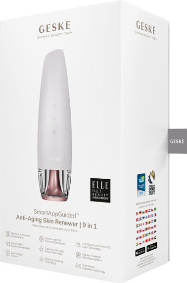 Антивіковий LED-випромінювач для відновлення шкіри обличчя GESKE Anti-Aging Skin Renewer 9в1 starlight | Зображення 7