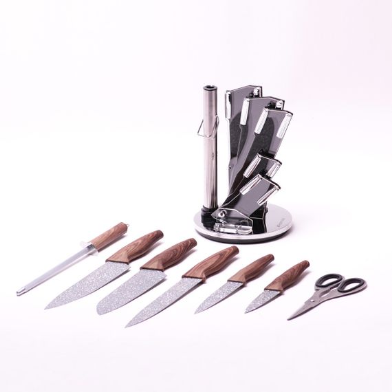 Набор ножів Kitchen knife B12418 XPRO чорний (43779-B12418_744) | Зображення 3