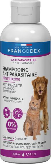 Антипаразитарний шампунь з диметиконом Francodex Gentle Shampoo Dimethicone 200 мл