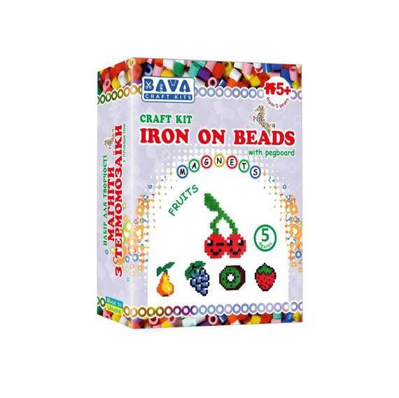 Набір для творчості Магніти з термомозаїки "Фрукти" УМНЯШКА TM-020