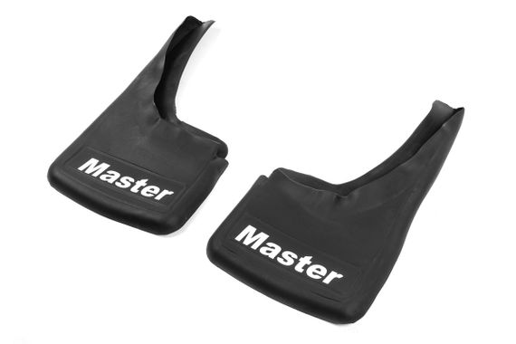 Брызговики с углублением (2 шт, резина) для Renault Master 2011↗ гг.