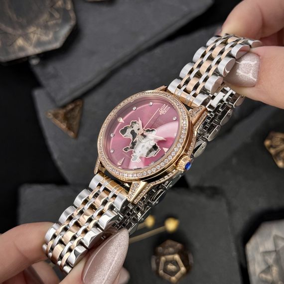 Годинник наручний Awarder 049 Silver-Gold-Pink | Зображення 2