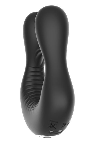 Кільце ерекційне для пеніса з вібрацією Dream Toys чорне Sex Aura | Зображення 3