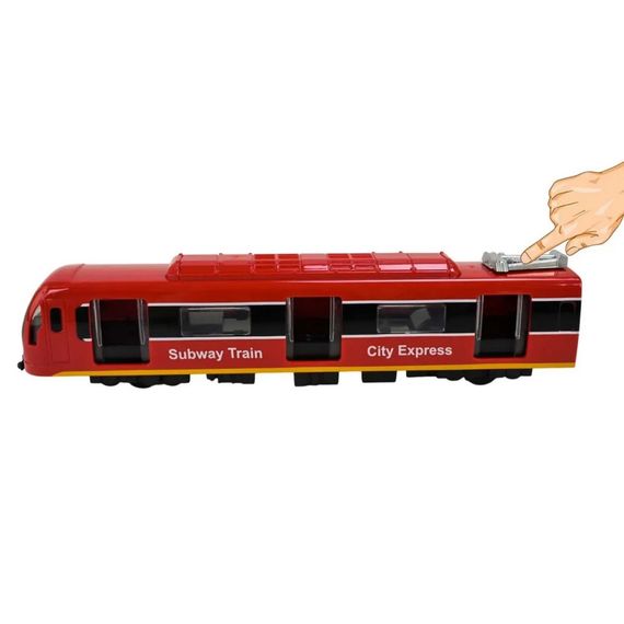 Дитячий ігровий потяг 731-27K(Red) червоний, світиться, 23х4х5 см | Зображення 4