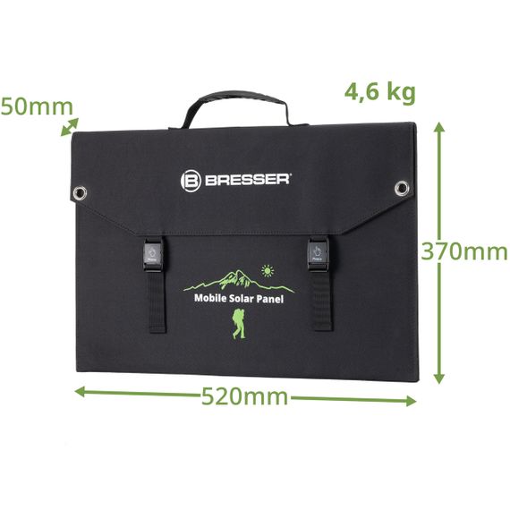 Зарядний портативний пристрій сонячна панель Bresser Mobile Solar Charger 120 Watt USB DC Зарядна станція | Зображення 2