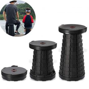 Складной стул Telescopic stool (раскладной телескопический стул) черный