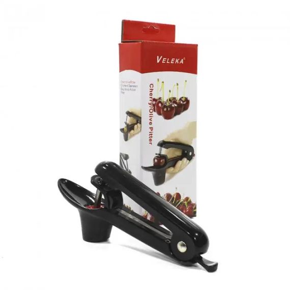 Інструмент для видалення кісточок пластикова ручна Veleka, видавлювач кісточок з вишні, вишнечистка | Зображення 4