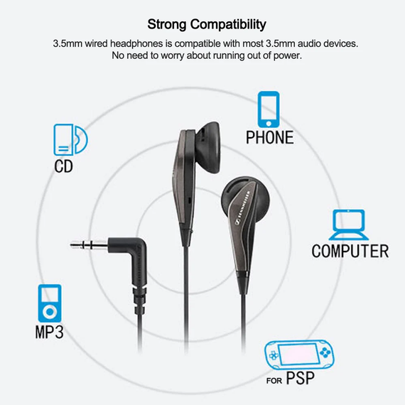 Навушники Sennheiser MX 375 з глибокими басами, 3,5 мм Оригінальні | Зображення 6
