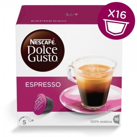 Кофе в капсулах NESCAFE Dolce Gusto Espresso 16 шт Нескафе Дольче Густо Эспрессо