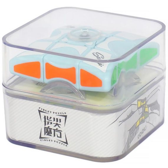 Дитяча інтерактивна головоломка Rubik's Cube Fingertips Spinner Coral Water Blue | Зображення 2