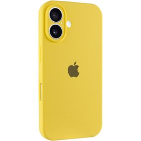 Чохол Silicone Case Full Camera Protective (AA) для Apple iPhone 16 (6.1") Жовтий / Yellow