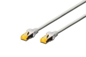 Патч-корд DIGITUS CAT 6a S-FTP, 1м, AWG 26/7 серого цвета (DK-1644-A-010)