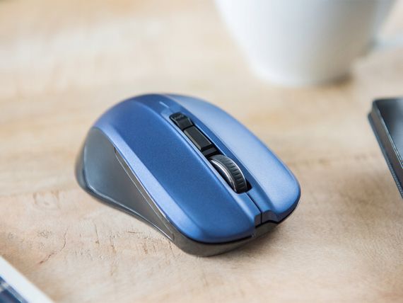 Мишка  Modecom MC-WM9.1, бездротова, 4кн., 1600dpi, чорно-синя | Зображення 1