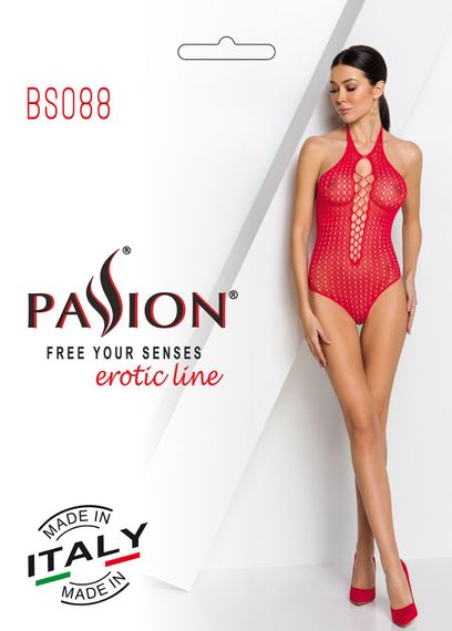 Бодістокінг Passion BS088, Червоний, День закоханих, One Size, ONE SIZE | Зображення 7