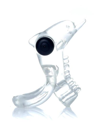 Ерекційне кільце - Dolphin Vibro CockRing Clear Sex Aura