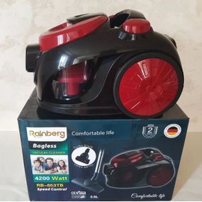 Пилосос Rainberg RB-653 TB колбовий 3.5L 4200W циклонного типу без мішка для збору AL-853 пилу турбощітка