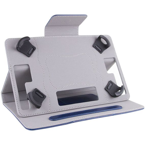 Універсальний шкіряний чохол-книжка для планшета 9-10" Синій | Зображення 4