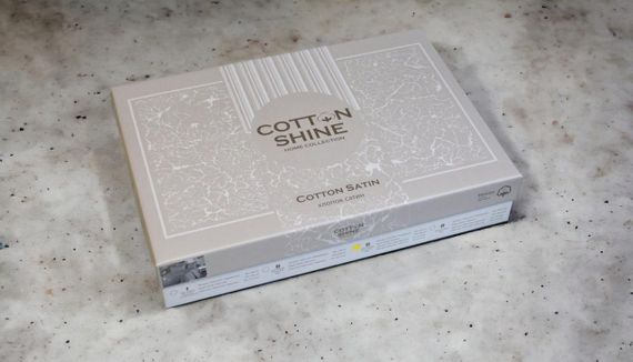 Постільна білизна Cotton Shine Stripe Satin 200х220 Krem | Зображення 3