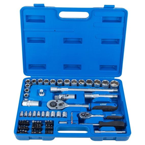 Набір насадок торцевих і біт Grad 1/4", 1/2" 72 шт Start (6003145) | Зображення 5