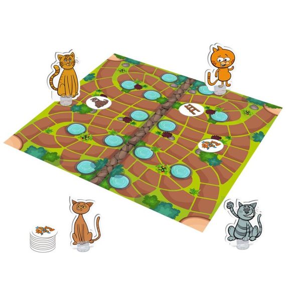 Настільна гра-бродилка "Вусаті нишпорки" VT8055-44 з фігурками котів | Зображення 2
