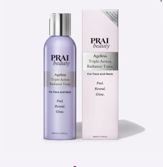 Тонік - пілінг PRAI Beauty Ageless Exfoliating Radiance Tonic with Lactic and Salicylic Acid, 160 ml