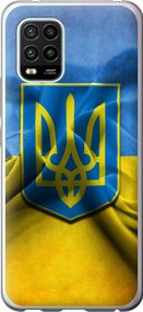 Чехол на Xiaomi Mi 10 Lite Флаг и герб Украины 1 "375u-1924-17620"