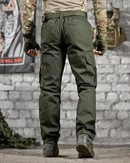 Тактические штаны  pyramid  рипстоп олива ВТ7485 | Зображення 3