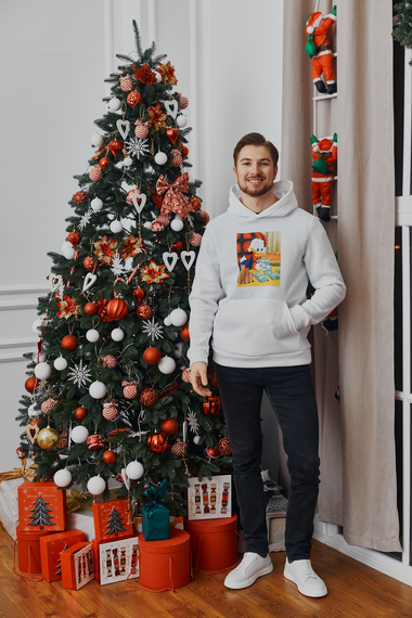 Худи Макдак 1 белый S XL | Зображення 2