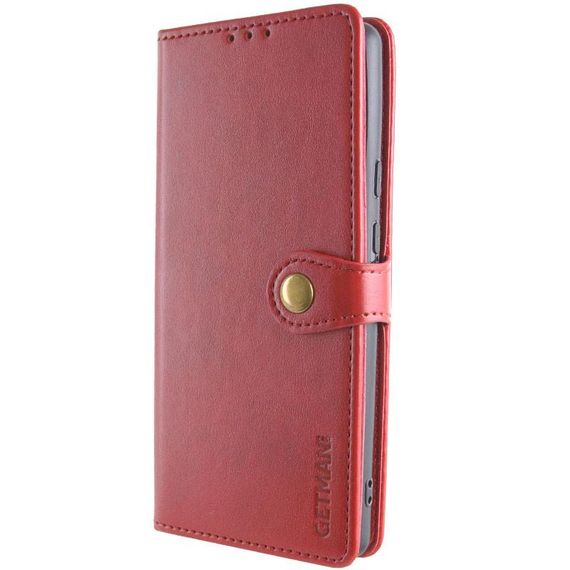 Шкіряний чохол-книжка GETMAN Gallant (PU) для Xiaomi Redmi Note 15 Pro+ 5G Червоний | Зображення 1