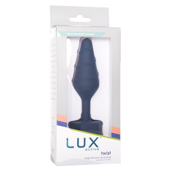 Анальна пробка Lux Active Twist Plug Large Blue Sex Aura | Зображення 6