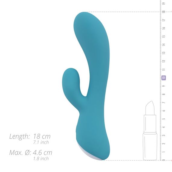 Вібратор-кролик Cala Azul – Martina Rabbit Vibrator, ергономічна форма, 10 режимів | Зображення 6