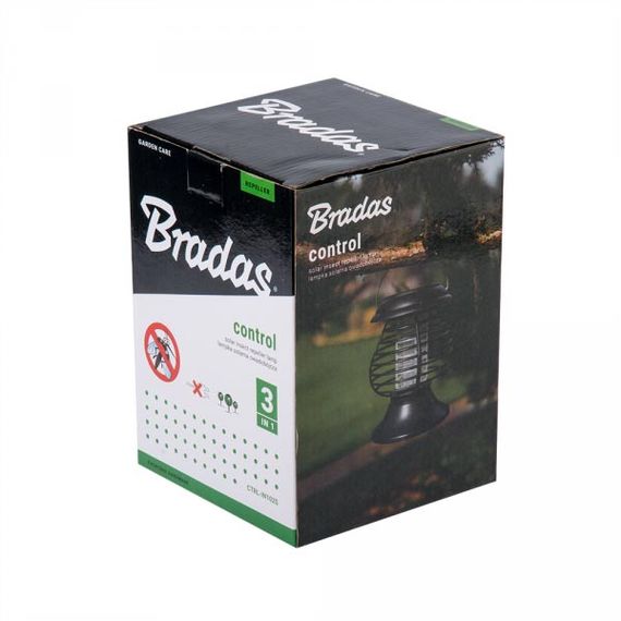 Лампа LED/UV проти комах на сонячній батареї Bradas із ручкою CTRL-IN102S | Зображення 1