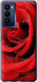 Чехол на Tecno Camon 18p CH7n Красная роза "529u-2525-17620"
