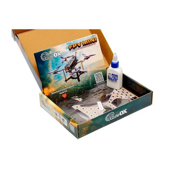 Дерев'яний 3D конструктор "FPV Mini" Puz-00953, 95 деталей | Зображення 2