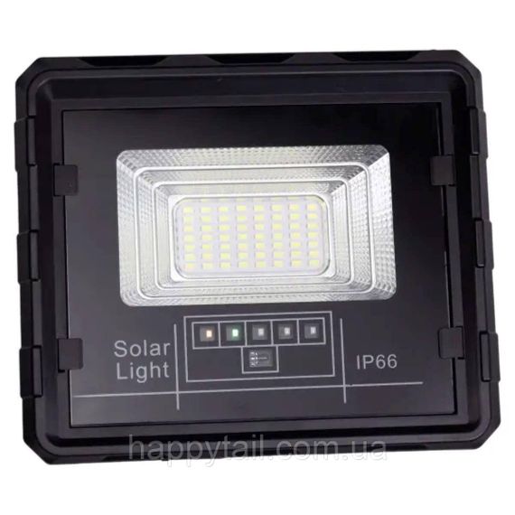Уличный LED фонарь на солнечной батарее 100 Вт 60 LED прожектор с пультом и панелью HP-5-73 | Зображення 6